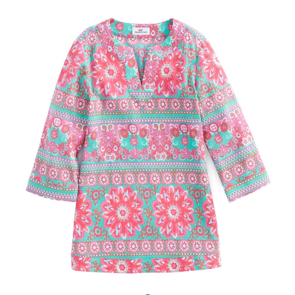 VINEYARD VINES | Girls Caribbean Floral Tunic L